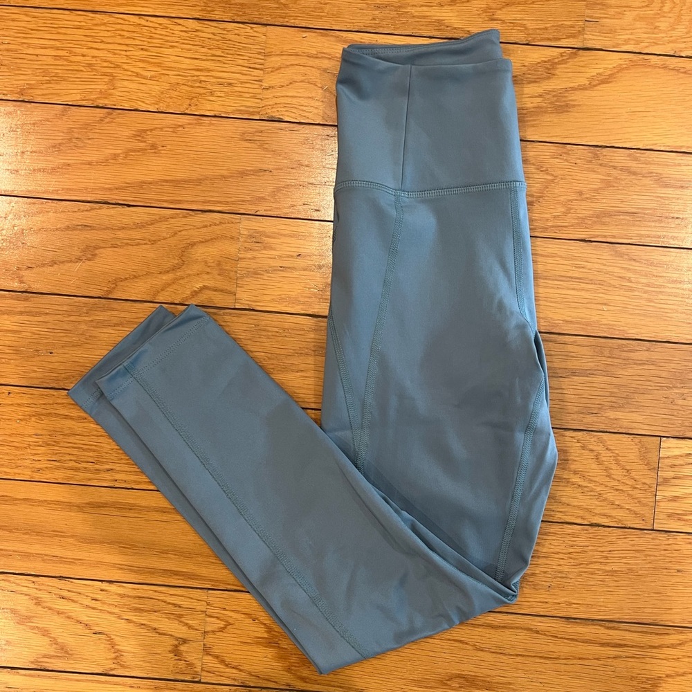 Size XS Girlfriend Collective Compressive High Rise Leggings in Lagoon